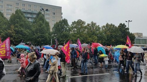 На улицы Германии вышли более ста тысяч человек в знак протеста против TTIP