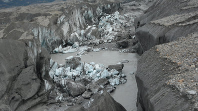 Отступающий ледник в Канаде погубил реку