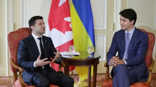Зеленский обсудил с премьером Канады Трюдо выделение Украине военной помощи на $400 млн