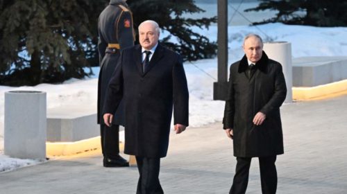 Путин и Лукашенко открыли мемориал в память о погибших от рук фашистов жителях СССР