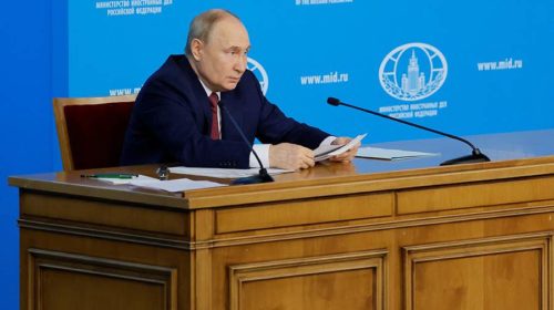 Путин на выступлении в МИД заявил о реальном мирном предложении Украине. Главное